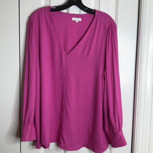 14th & Union Tops - 14th & union sz 1X pretty pink longsleeved blouse